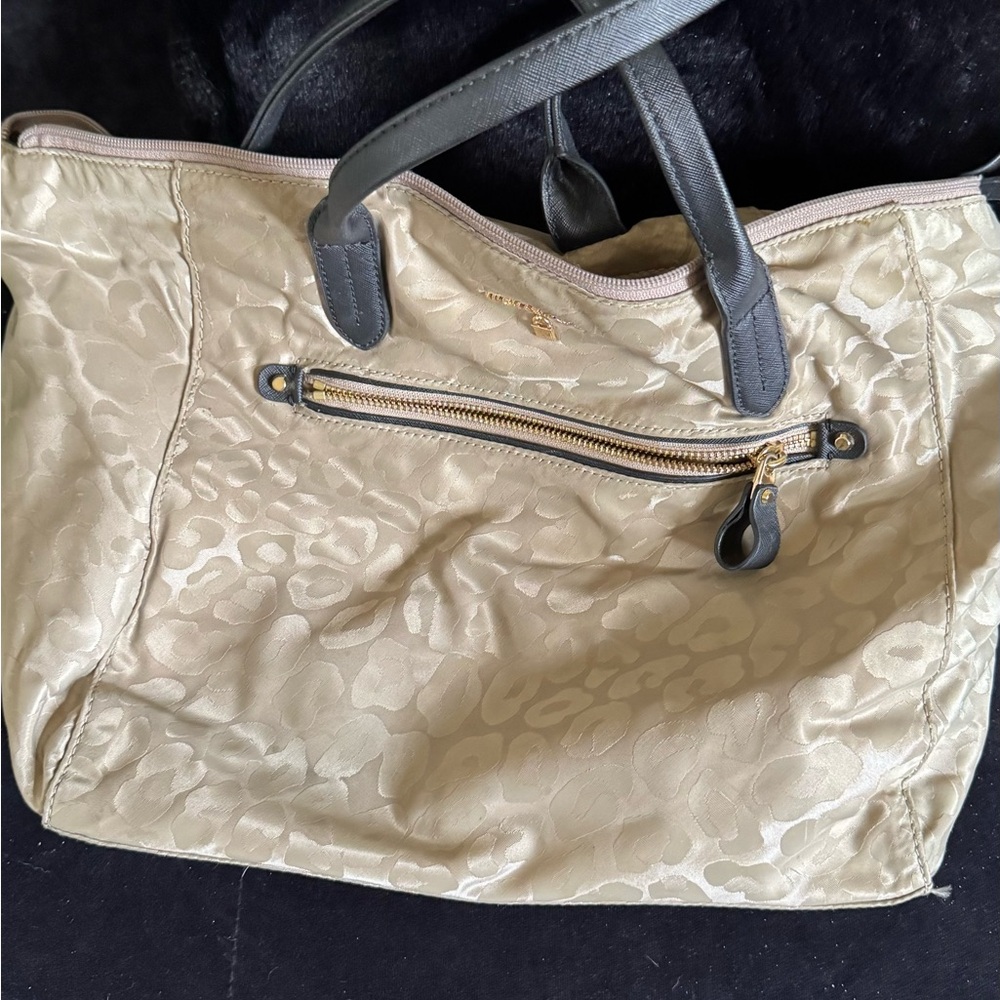 Michael Kors Animal Print Cream and Black Women's Tote Bag